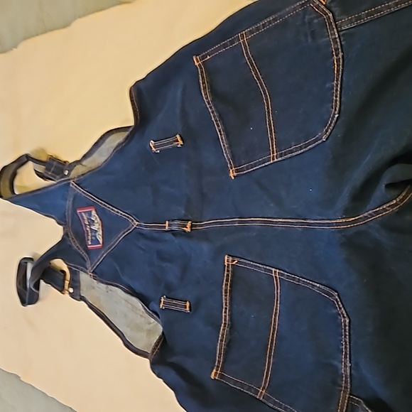 NWOT Roundy Ridge Mens Blue Bib Overalls Mens Waist 38 - Picture 7 of 8
